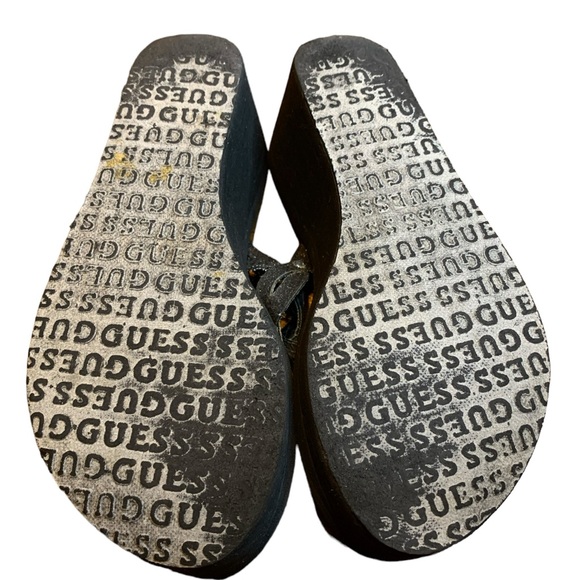 Guess Women's Flip Flops Wedge Sandals Dressy Summer Comfort. Chunky. Size 7 - Picture 6 of 6